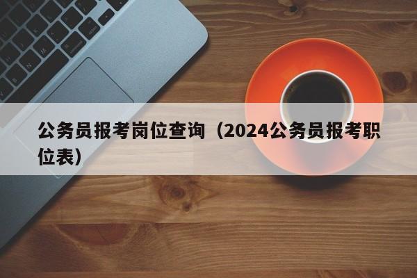 公务员报考岗位查询（2024公务员报考职位表）