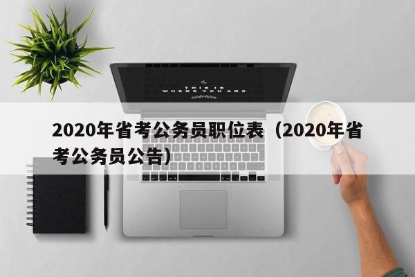 2020年省考公务员职位表（2020年省考公务员公告）