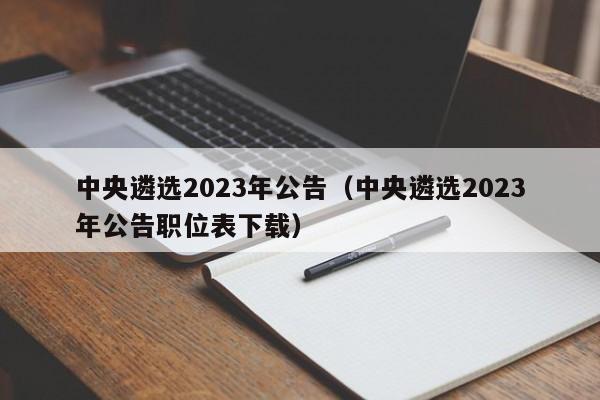 中央遴选2023年公告（中央遴选2023年公告职位表下载）